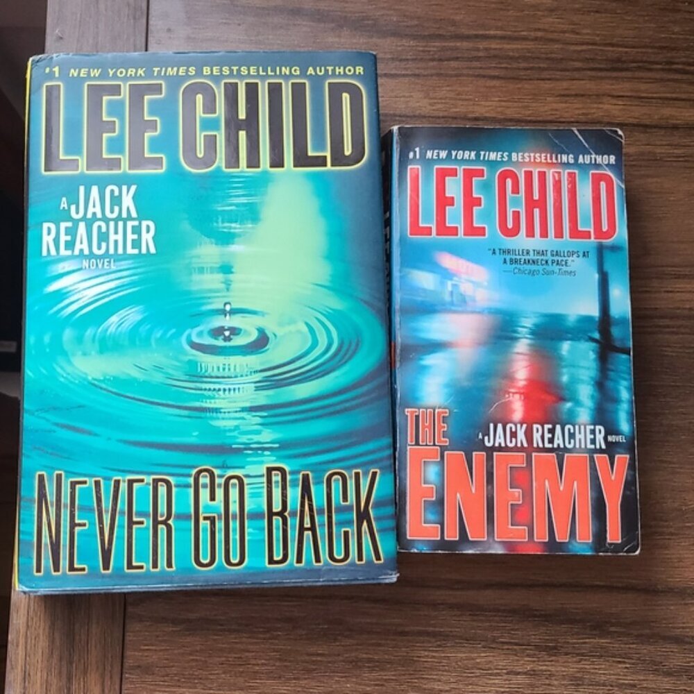 Set of two books by Lee Child. Includes 'The Enemy' and 'Never Go Back'